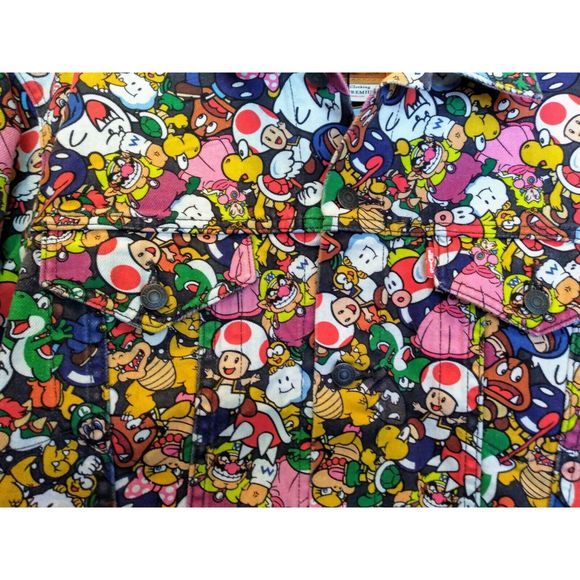 Levi x Super Mario Trucker Jacket Size XL Nintendo - Picture 8 of 11